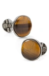 Cufflinks, Inc . Tiger's Eye Cuff Links In Brown