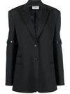Coperni Single-breasted Long-sleeve Blazer In Black