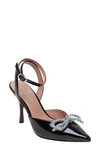LINEA PAOLO HEART ANKLE STRAP POINTED TOE PUMP