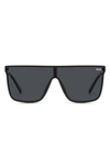 QUAY NIGHTFALL REMIXED 49MM POLARIZED SHIELD SUNGLASSES