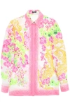 Versace Button-down Printed Silk Shirt