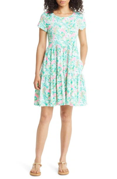 Lilly Pulitzer Geanna Cotton Fit & Flare Dress In Botanical Green Just Wing  It | ModeSens
