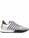 Dsquared2 Legend 251 Mix Leather Low Top Sneakers In Red