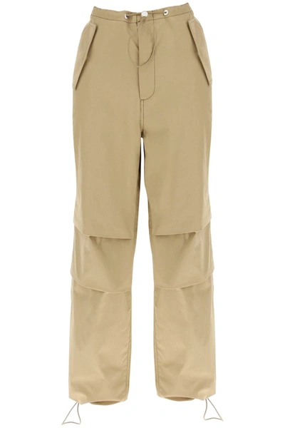 Dion Lee Toggle Parachute Pants In Beige