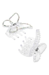CAPELLI NEW YORK KIDS' 2-PACK BUTTERFLY HAIR CLAW CLIPS