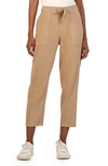 KUT FROM THE KLOTH KUT FROM THE KLOTH ROSALIE LINEN BLEND DRAWSTRING ANKLE PANTS