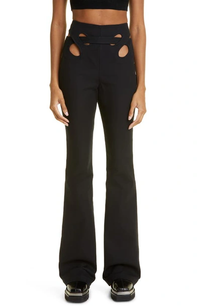 Dion Lee Black Interloop Trousers