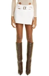 Dion Lee Interloop Twill Miniskirt In Ivory