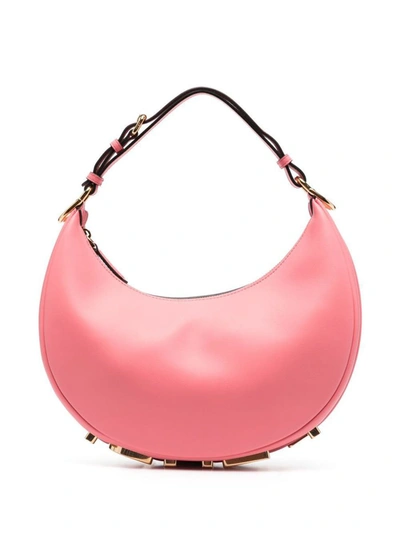 Fendi Graphy Small Hobo Bag In Pink & Purple