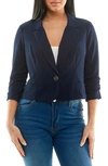 NINA LEONARD NINA LEONARD CROPPED BLAZER