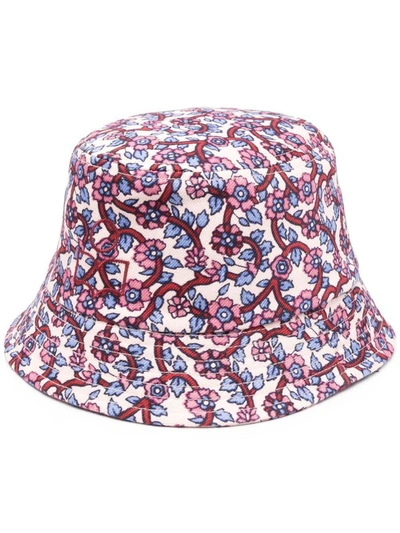 Isabel Marant Printed Bucket Hat In White