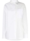 Kenzo Women's Broderie Anglaise Cotton Shirt In 02 Off White