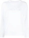 LANVIN LANVIN CLASSIC  EMBROIDERED CREW NECK CLOTHING