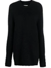 Maison Margiela Four-stitch Brushed Jumper In Black