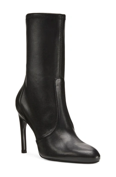 Stuart Weitzman Luxecurve 100 Stretch Bootie In Black