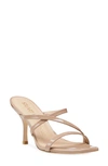 Stuart Weitzman Women's Strapeze 85 Strappy Slip On High Heel Sandals In Adobe