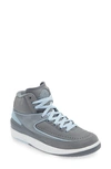 Jordan Air  2 Retro Basketball Sneaker In Cool Grey/ Ice Blue/ White