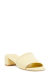Stuart Weitzman Cayman 35 Block Slide Sandal In Limoncello