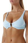 Melissa Odabash Bel Air Bikini Top In Light Blue
