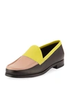 PIERRE HARDY HARDY COLORBLOCK LEATHER LOAFER, YELLOW