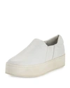 Vince Warren Platform Slip-on Sneaker In Plaster (white)