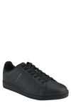 Tommy Hilfiger Little Lace-up Cup Sole Sneaker In Black/ Black