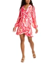 BEULAH WRAP MINI DRESS