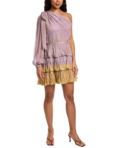 Ulla Johnson Leah Silk Mini Dress In Purple