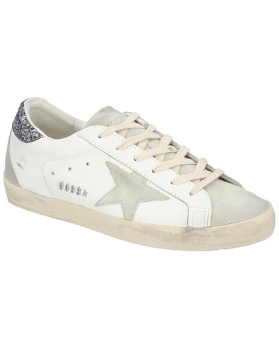 Golden Goose 20mm Super-star Leather Sneakers In White
