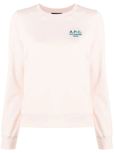 Apc Skye Sweatshirt In Rose Pale