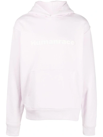 Adidas Originals X Pharrell Williams Basics Hoodie In Almost Pink