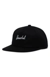 HERSCHEL SUPPLY CO EMBROIDERED WATER REPELLENT BASEBALL CAP