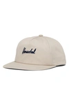 HERSCHEL SUPPLY CO EMBROIDERED WATER REPELLENT BASEBALL CAP