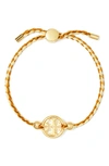 Tory Burch Miller Slider Bracelet In Tory Gold / Neutral Multi