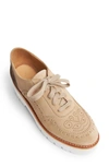The Office Of Angela Scott Ms. Elaine Platform Derby In Tan Metallic