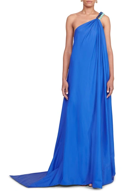 Staud Exclusive Mini Mason Dress In Blue