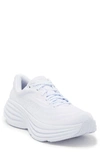 Hoka Bondi 8 Running Shoe In White / White
