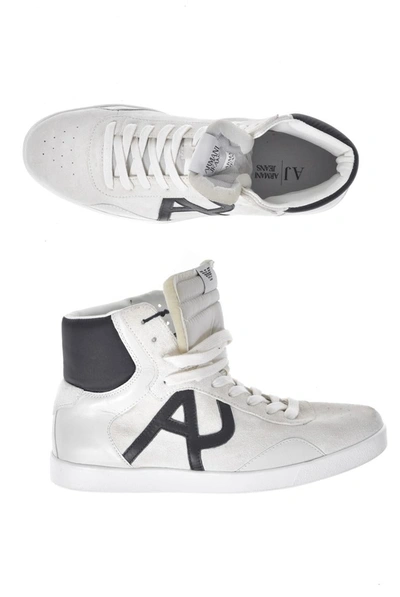 Armani Jeans Aj Ankle Boots Sneaker In White