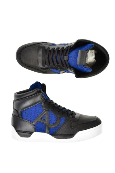 Armani Jeans Aj Ankle Boots Sneaker In Black