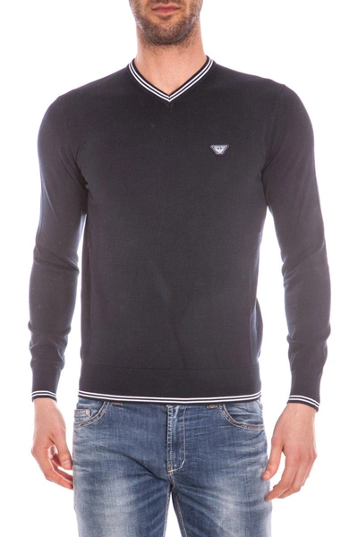 Armani Jeans Aj Jumper In Blue