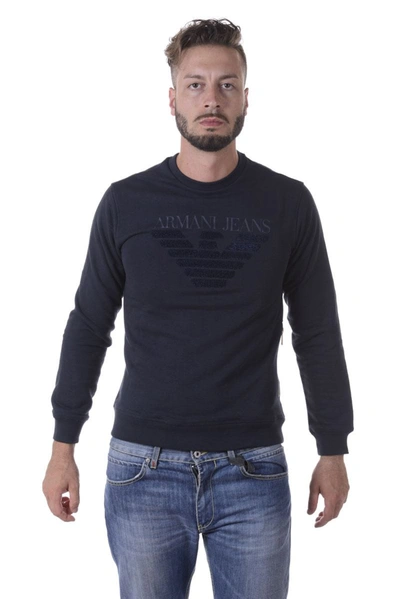 Armani Jeans Aj Sweatshirt Hoodie In Blue
