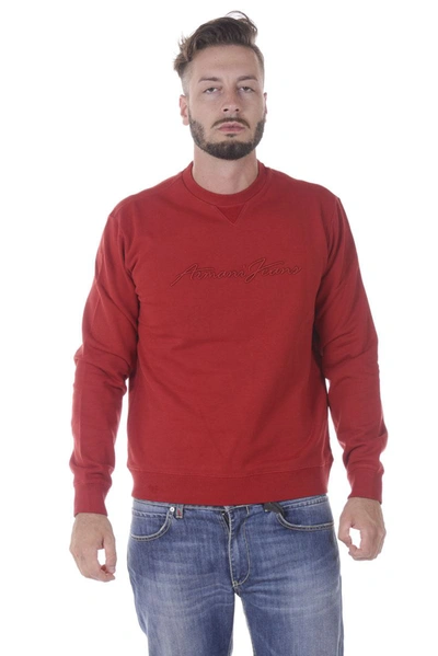 Armani Jeans Aj Sweatshirt Hoodie In Red