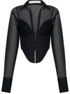 DION LEE DION LEE SHIRT WITH CORSET