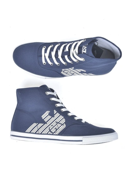 Ea7 Emporio Armani  Ankle Boots Sneaker In Blue