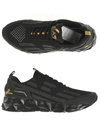 Ea7 Logo Sneakers In Black