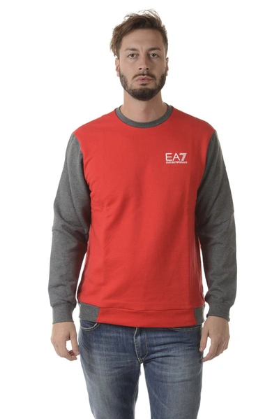 Ea7 Emporio Armani  Sweatshirt Hoodie In Red