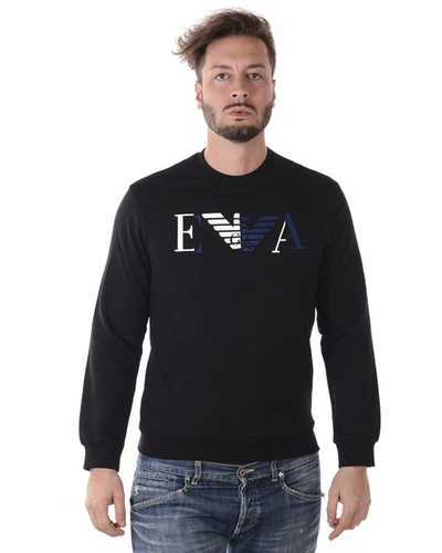 Emporio Armani Sweatshirt Hoodie In Black