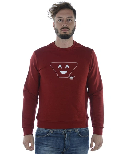 Emporio Armani Sweatshirt Hoodie In Red