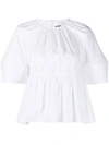Jil Sander Cotton Top In White