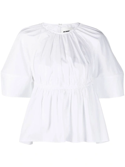 Jil Sander Cotton Top In White